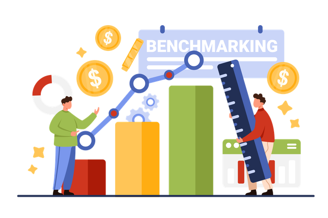 Análise de benchmarking  Ilustração