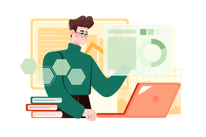 Análise de dados  Ilustração