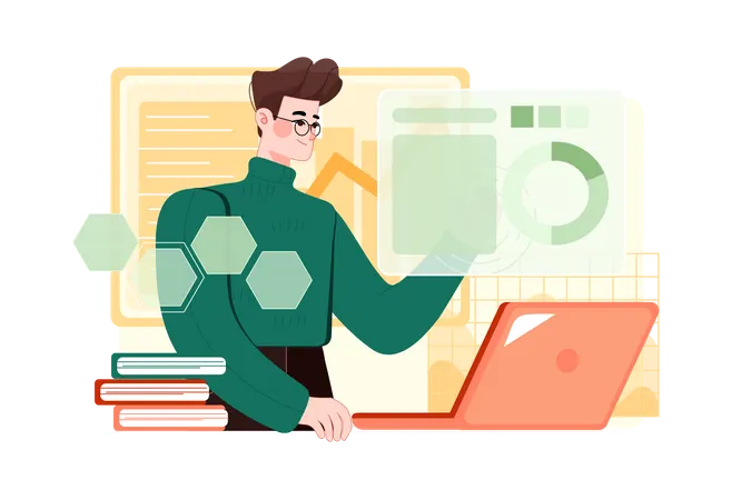 Análise de dados  Ilustração
