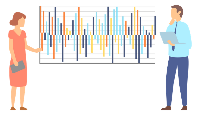 Análise de dados de análise de funcionários  Ilustração