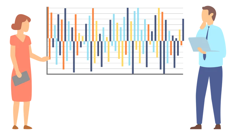 Análise de dados de análise de funcionários  Ilustração