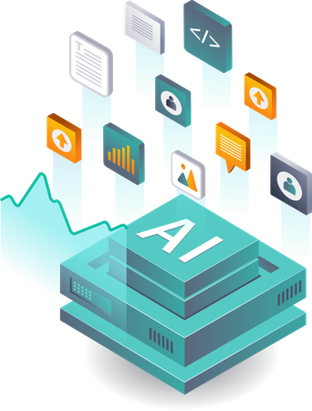 Inteligência Artificial na Análise de Dados de Servidores  Ilustração