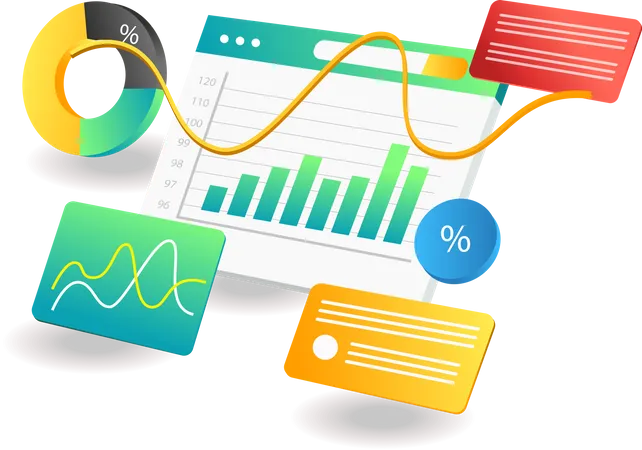 Análise de dados de investimento  Ilustração