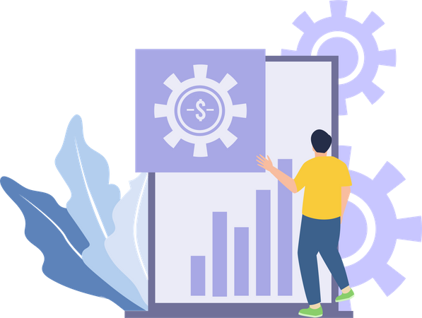 Análise de dados de negócios  Illustration