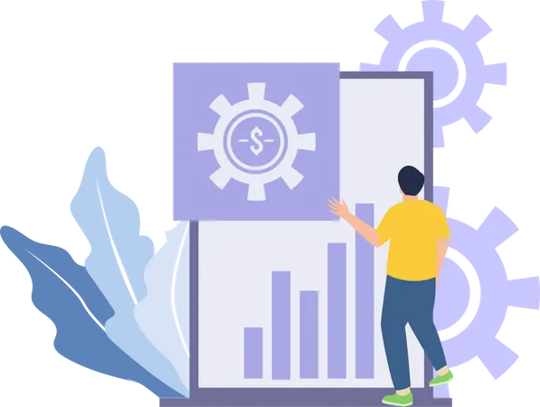 Análise de dados de negócios  Illustration