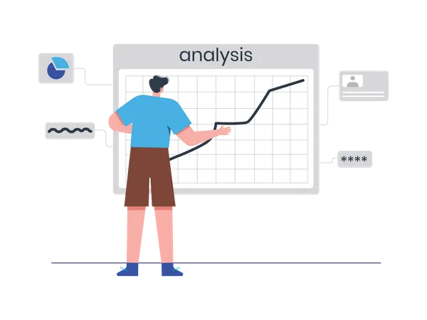 Análise de dados de SEO  Ilustração