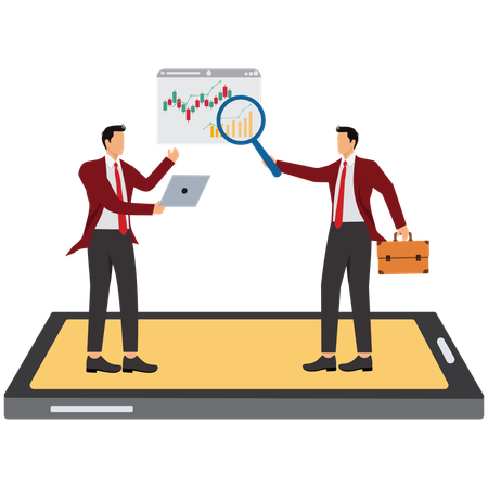 Análise de dados do mercado de ações  Ilustração