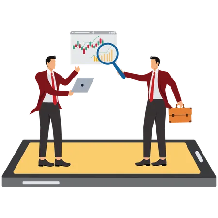 Análise de dados do mercado de ações  Ilustração