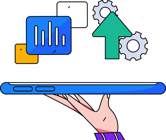 Análise de dados empresariais  Ilustração