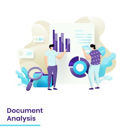 Análise de documentos  Ilustração