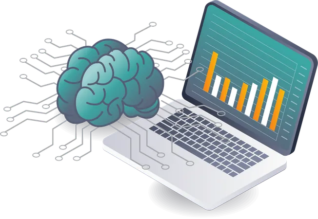 Análise de Inteligência Artificial Inspirada na Tecnologia Cerebral  Ilustração