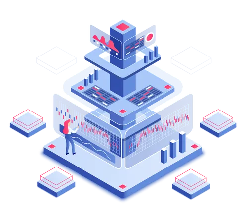 Análise de negociação criptográfica  Ilustração