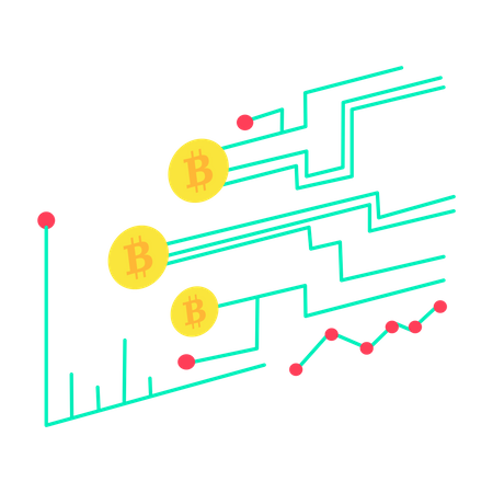 Análise de comércio de criptomoeda  Ilustração