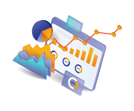 Análise de negócios de investimento  Ilustração