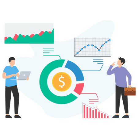 Análise de orçamento empresarial  Ilustração