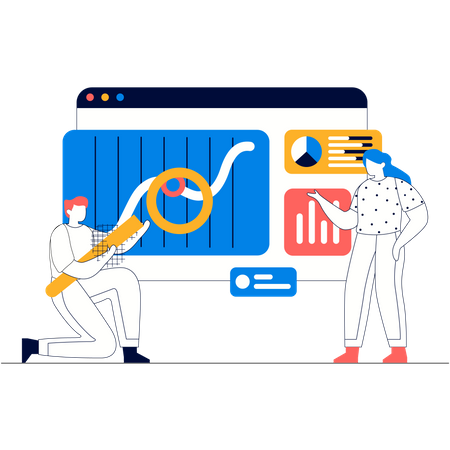 Análise de processamento de dados  Illustration