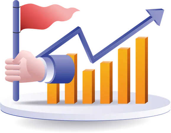 Análise de realizações empresariais bem-sucedidas  Illustration