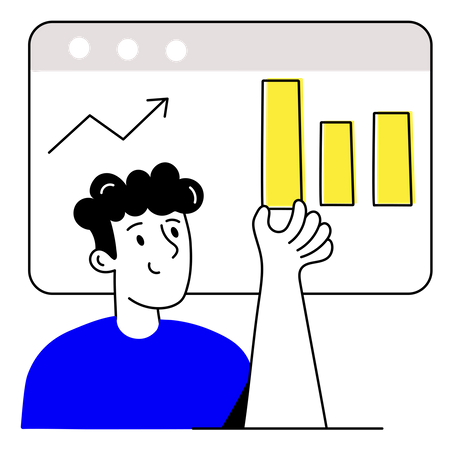 Análise de site  Ilustração