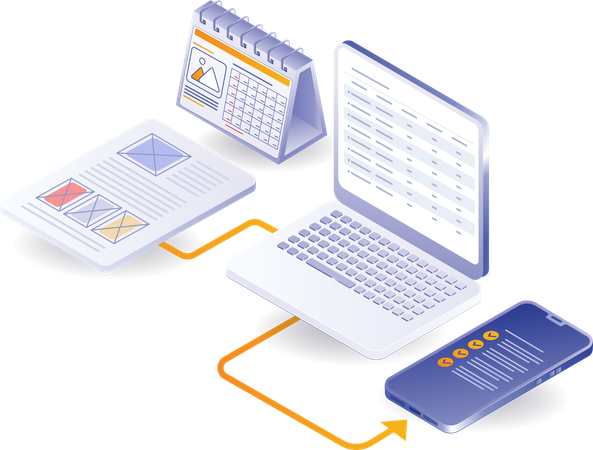 Análise do prazo de lançamento do último aplicativo de negócios de startup  Ilustração