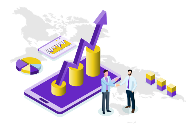 Análise estatística da web  Ilustração