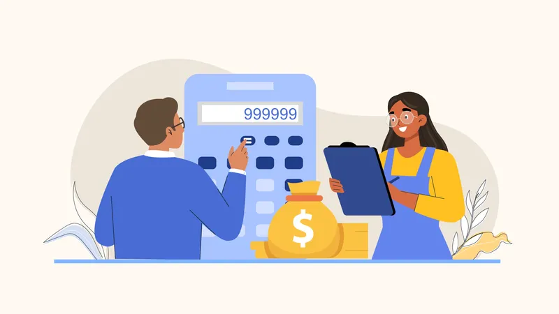 Análise financeira  Ilustração