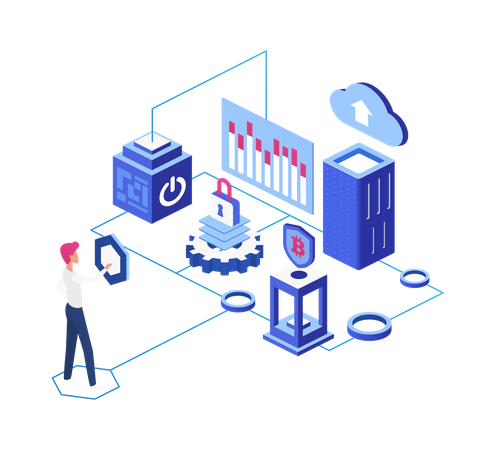 Análisis de bitcoins  Ilustración