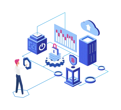 Análisis de bitcoins  Ilustración