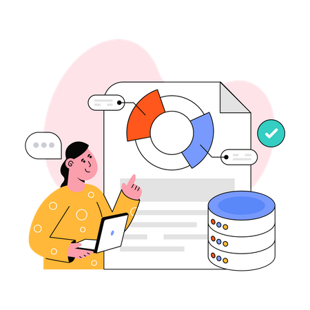 Análisis de base de datos  Illustration