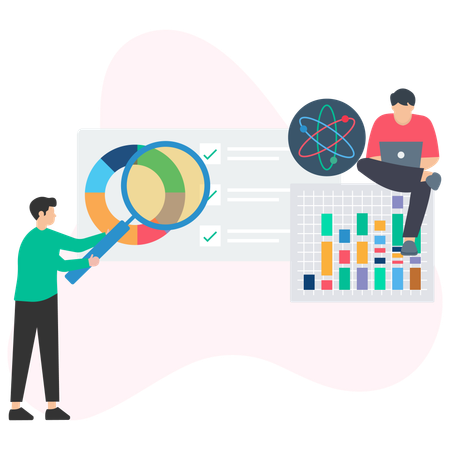 Análisis de datos empresariales  Ilustración