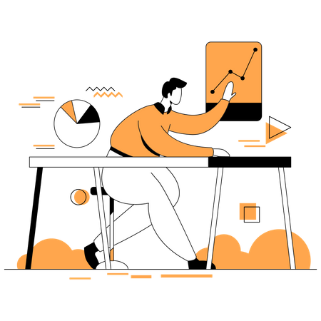 Análisis de datos comerciales  Ilustración