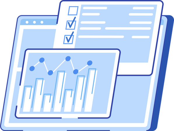 Análisis de datos con lista de verificación  Ilustración