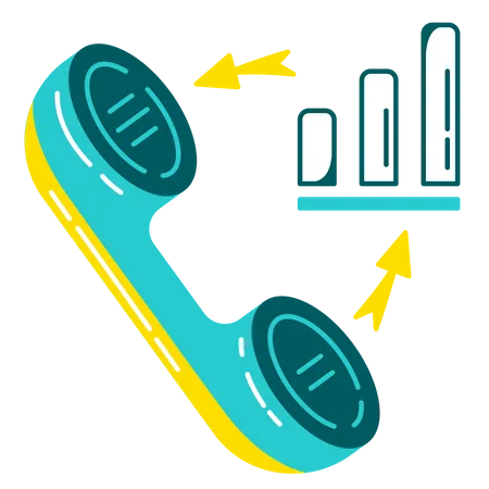 Análisis de datos de llamadas  Ilustración