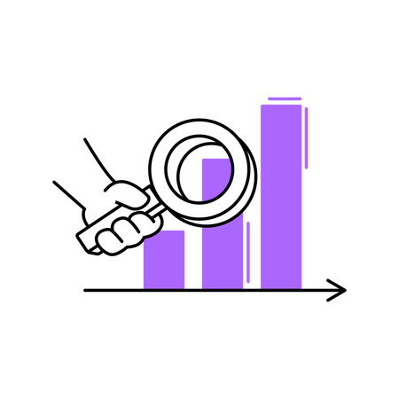 Análisis de datos de marketing  Ilustración