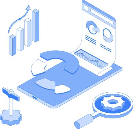 Análisis de datos de marketing  Ilustración