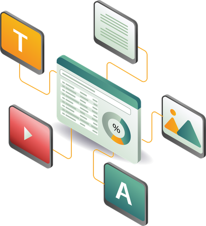 Análisis de datos de productos digitales  Ilustración