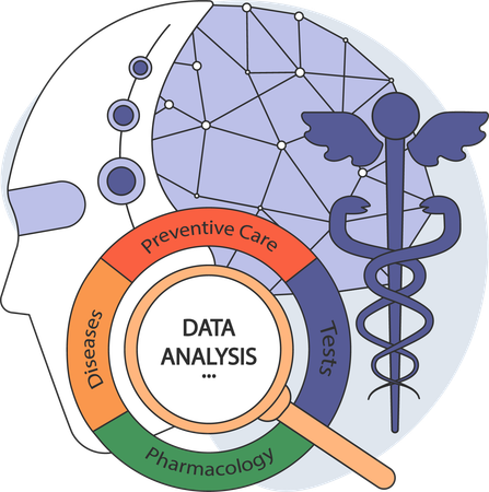 Análisis de datos de salud  Ilustración