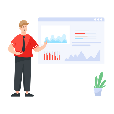 Análisis de datos del sitio web  Ilustración