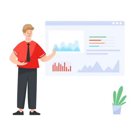 Análisis de datos del sitio web  Ilustración