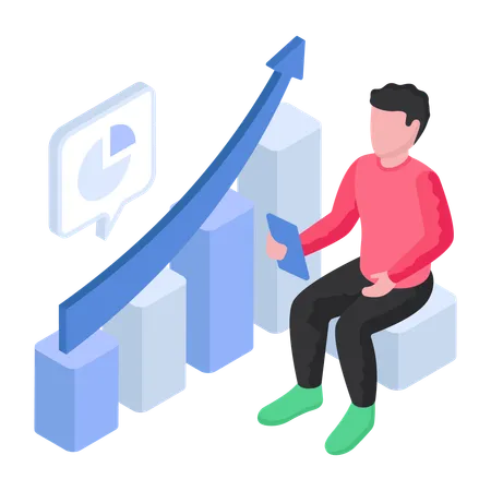 Análisis de datos comerciales  Ilustración