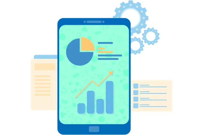 Análisis de datos comerciales  Ilustración