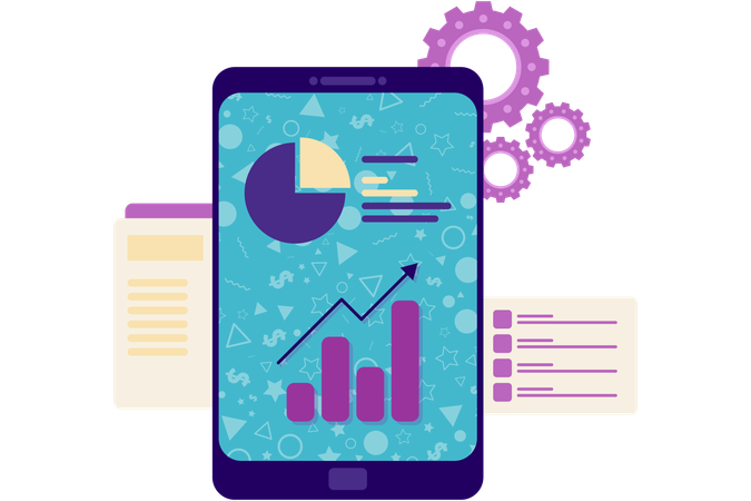 Análisis de datos comerciales  Ilustración