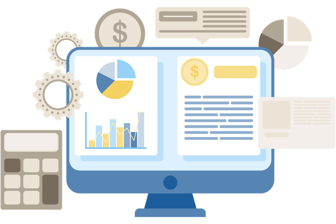 Análisis de datos comerciales  Ilustración