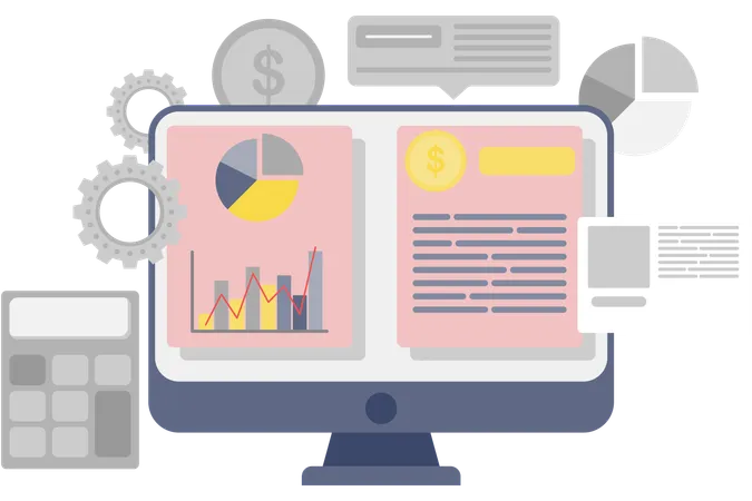 Análisis de datos comerciales  Ilustración