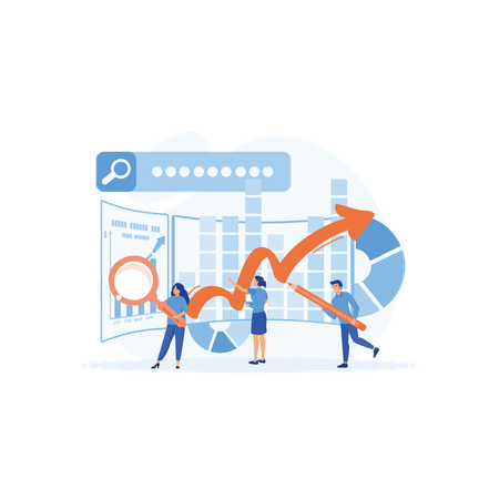 Análisis de datos comerciales  Illustration