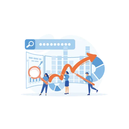 Análisis de datos comerciales  Illustration