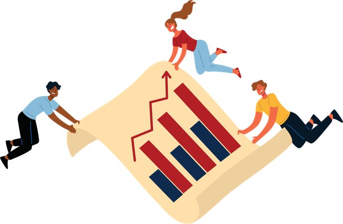 Análisis de datos comerciales  Ilustración