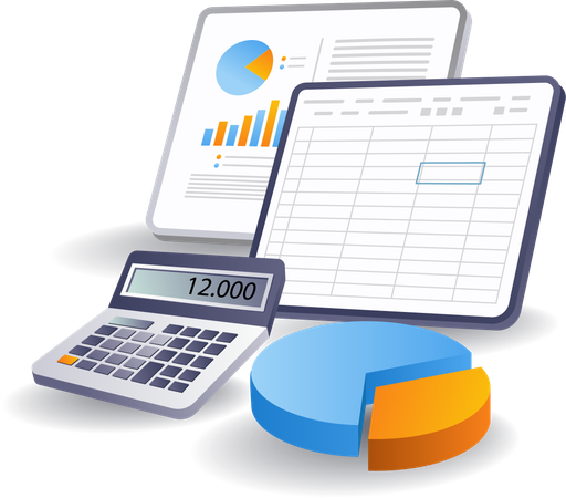 Análisis de datos comerciales  Ilustración