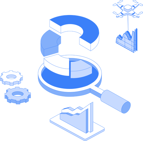 Análisis de datos empresariales  Ilustración