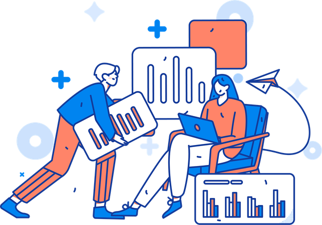 Análisis de datos comerciales  Ilustración