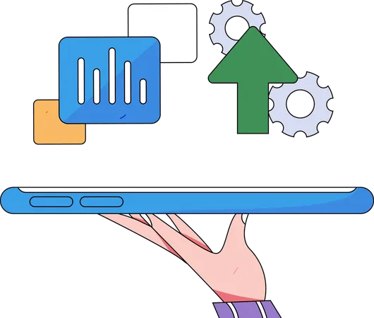 Análisis de datos empresariales  Ilustración